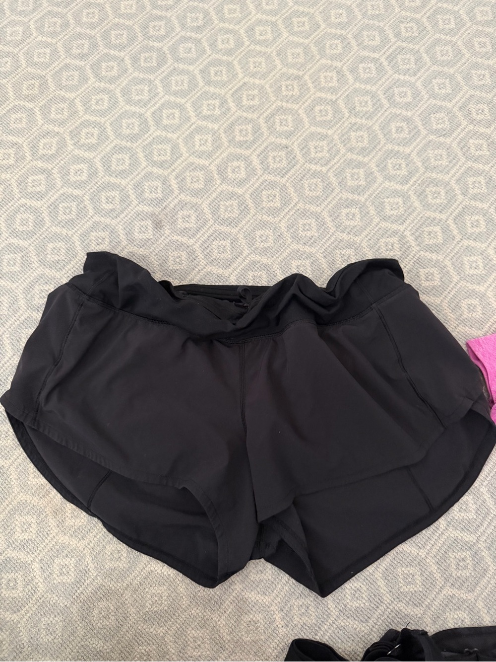 lululemon athletica Women's Black Athletic Running Shorts